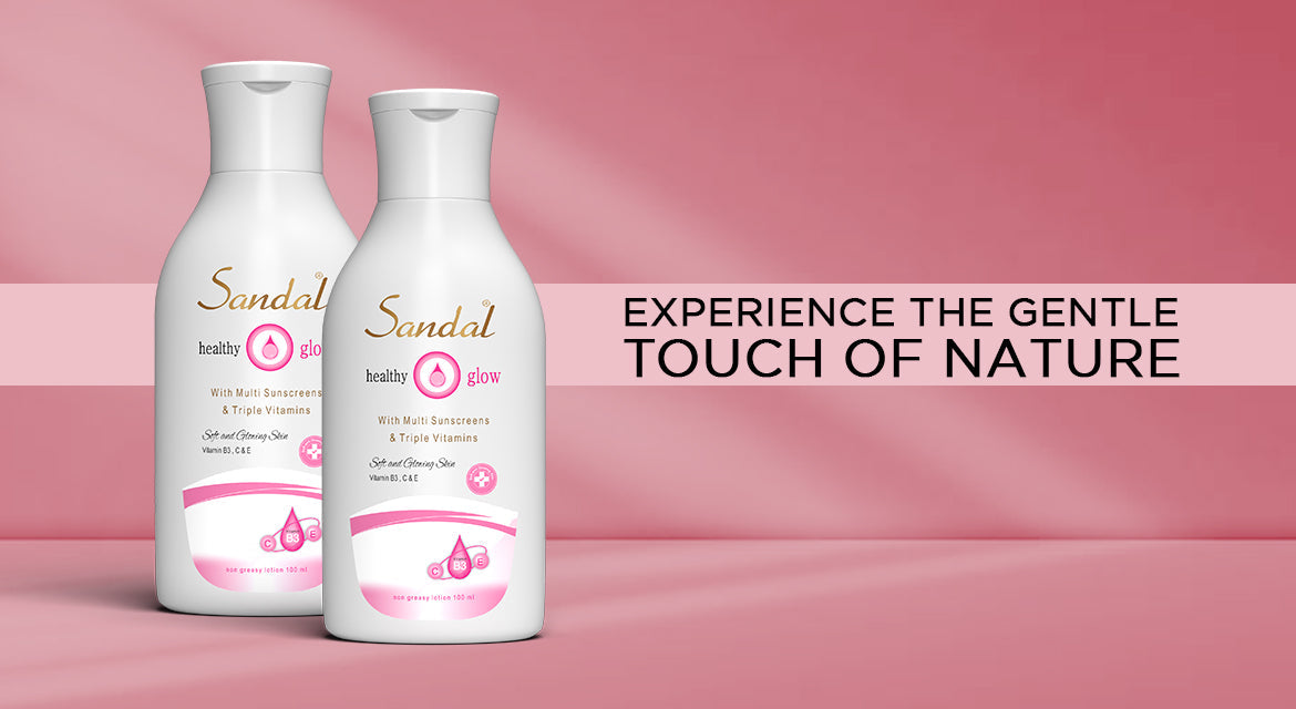 Experience the Gentle Touch of Nature with Sandal Healthy Glow Lotion