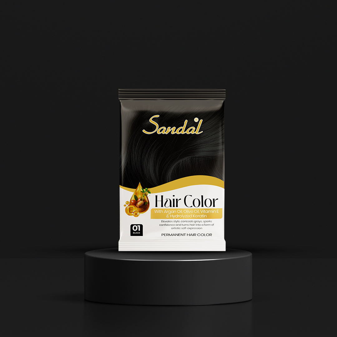 Sandal Black Hair Color