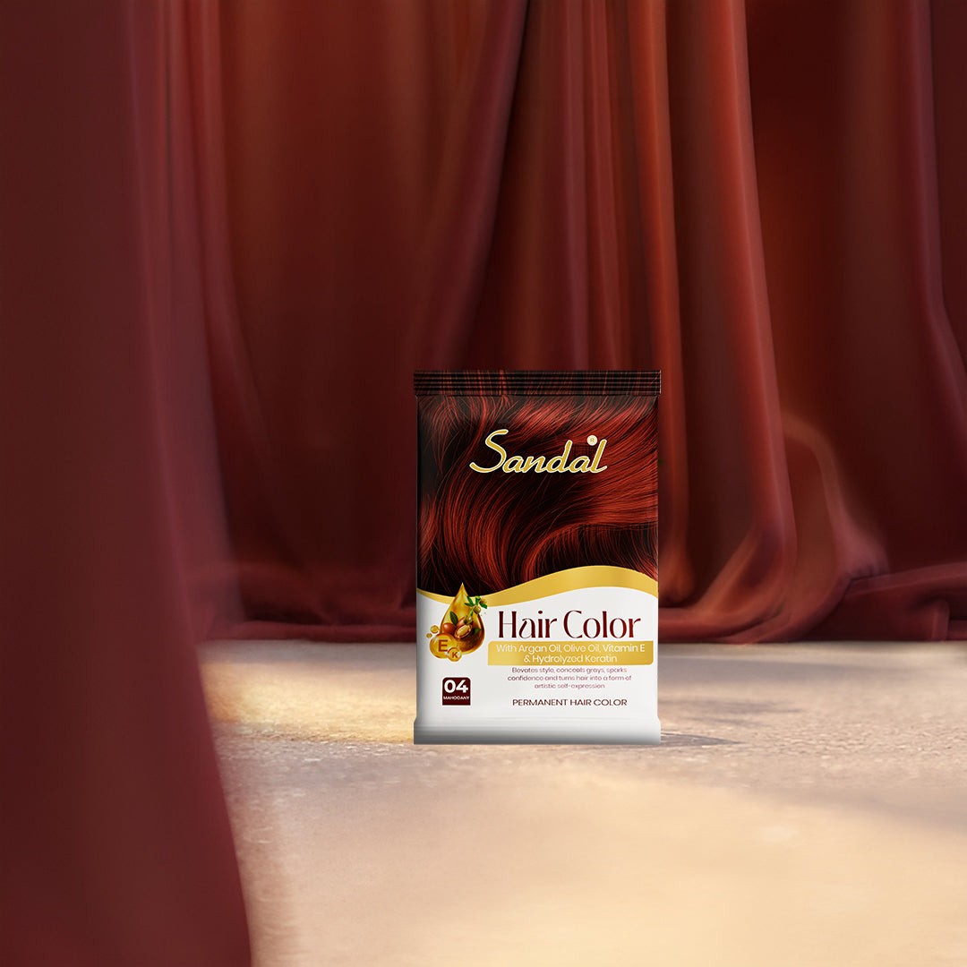 Sandal Mahogany Hair Color