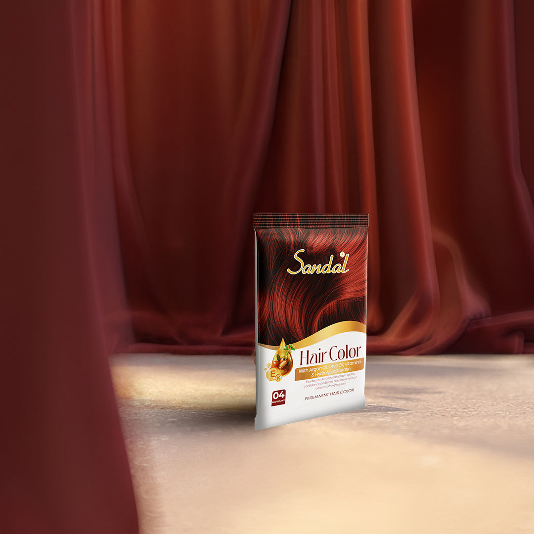 Sandal Mahogany Hair Color
