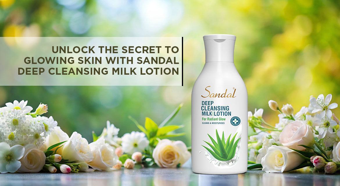 Unlock the Secret to Glowing Skin with Sandal Deep Cleansing Milk Lotion
