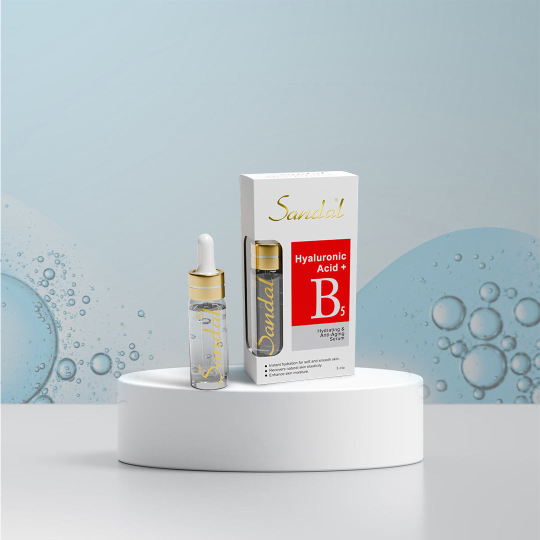 Sandal Hyaluronic Acid + B5 Serum – Deep Hydration & Anti-Aging Care