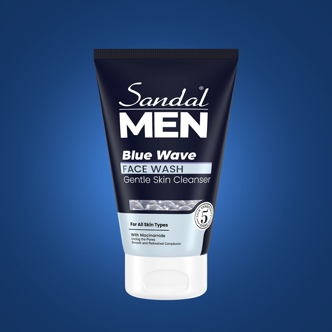 Sandal Men Blue Wave Face Wash - 100ml