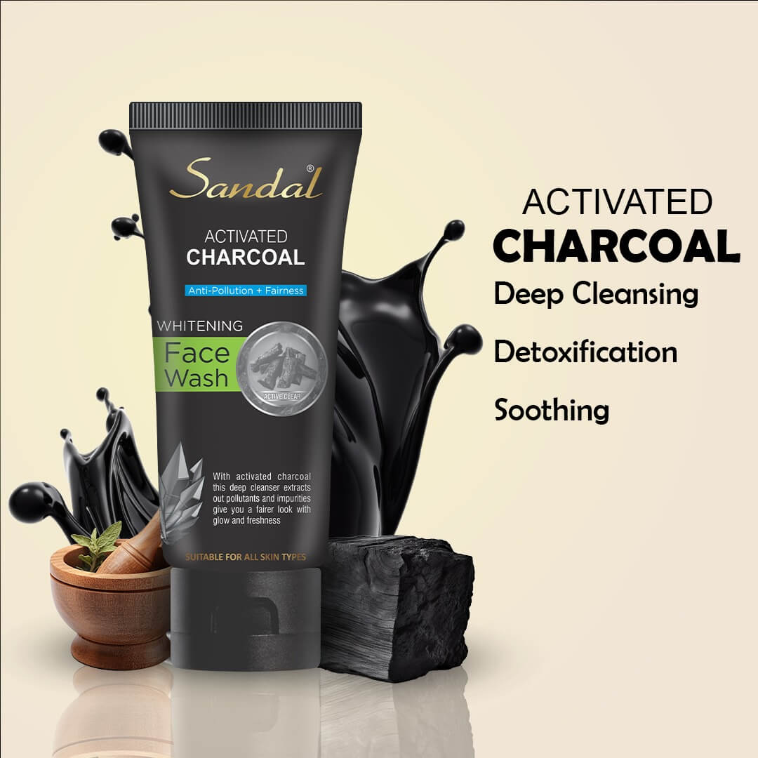 Sandal Charcoal Face Wash