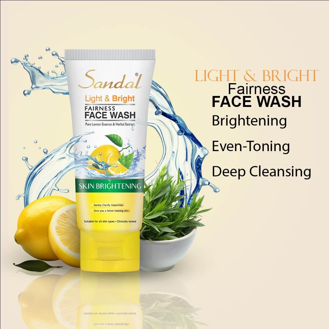 Sandal Light & Bright Cleansing Face Wash