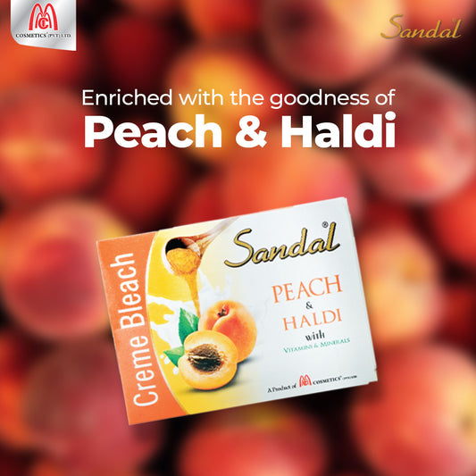Sandal Bleach Cream Sachet - Peach & Haldi 10ml