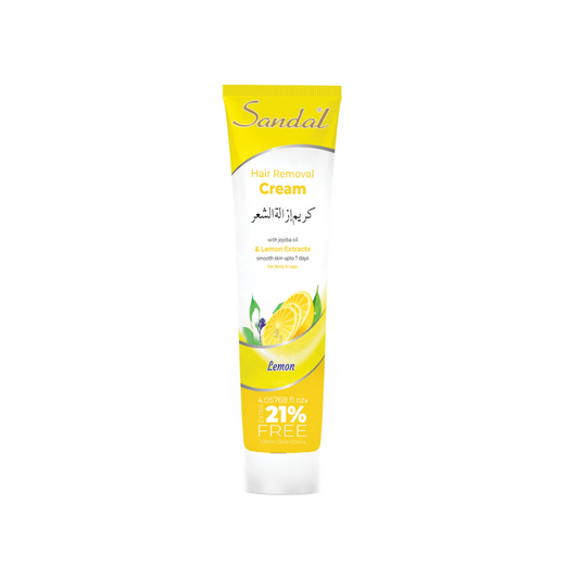 Sandal Hair Removal Cream With Jojoba Oil And Lemon Extracts