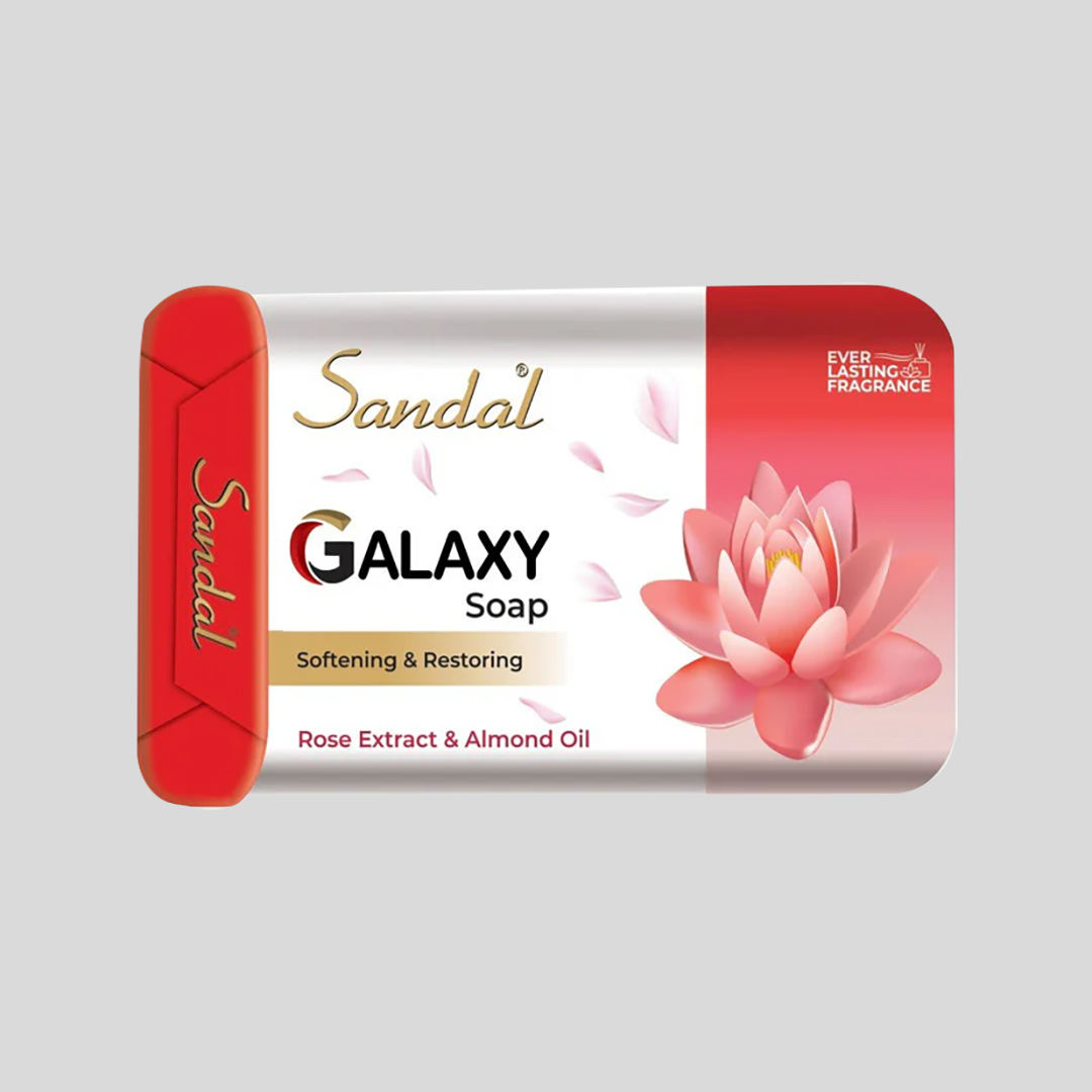 Sandal Galaxy Soap Rose Extract and Almond Oil - 120g