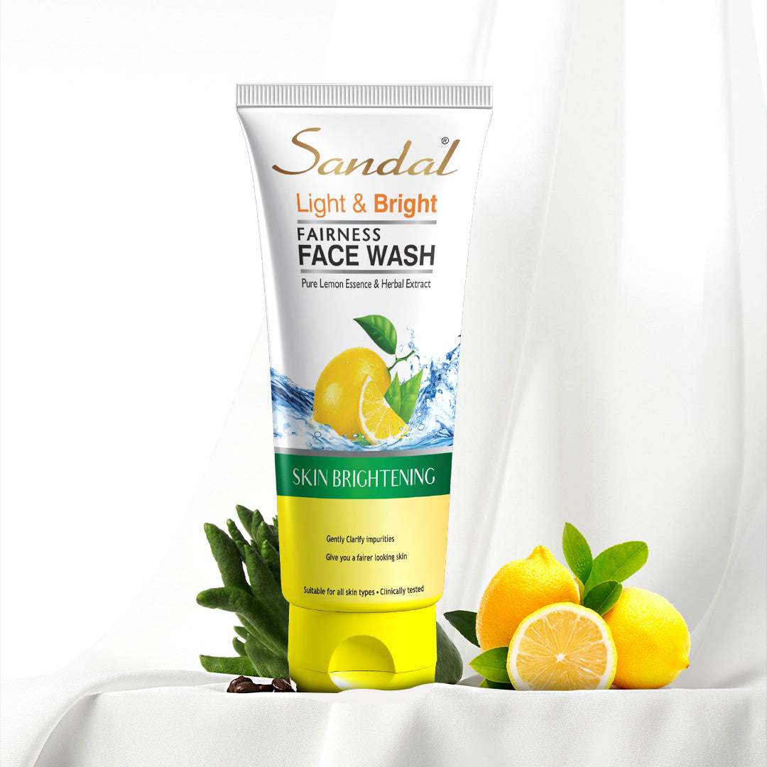 Sandal Light & Bright Cleansing Face Wash