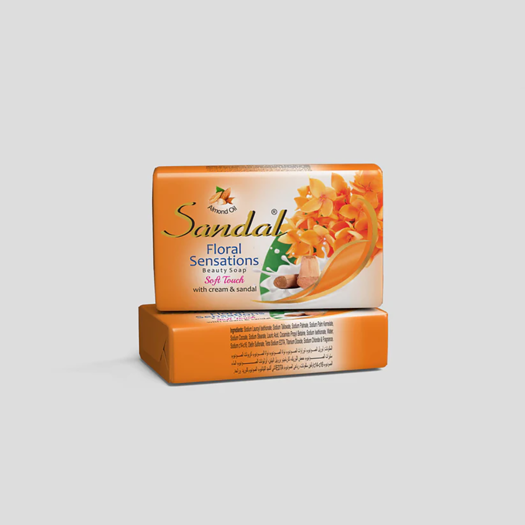 Sandal Saffron Flowers Beauty Soap - 125g