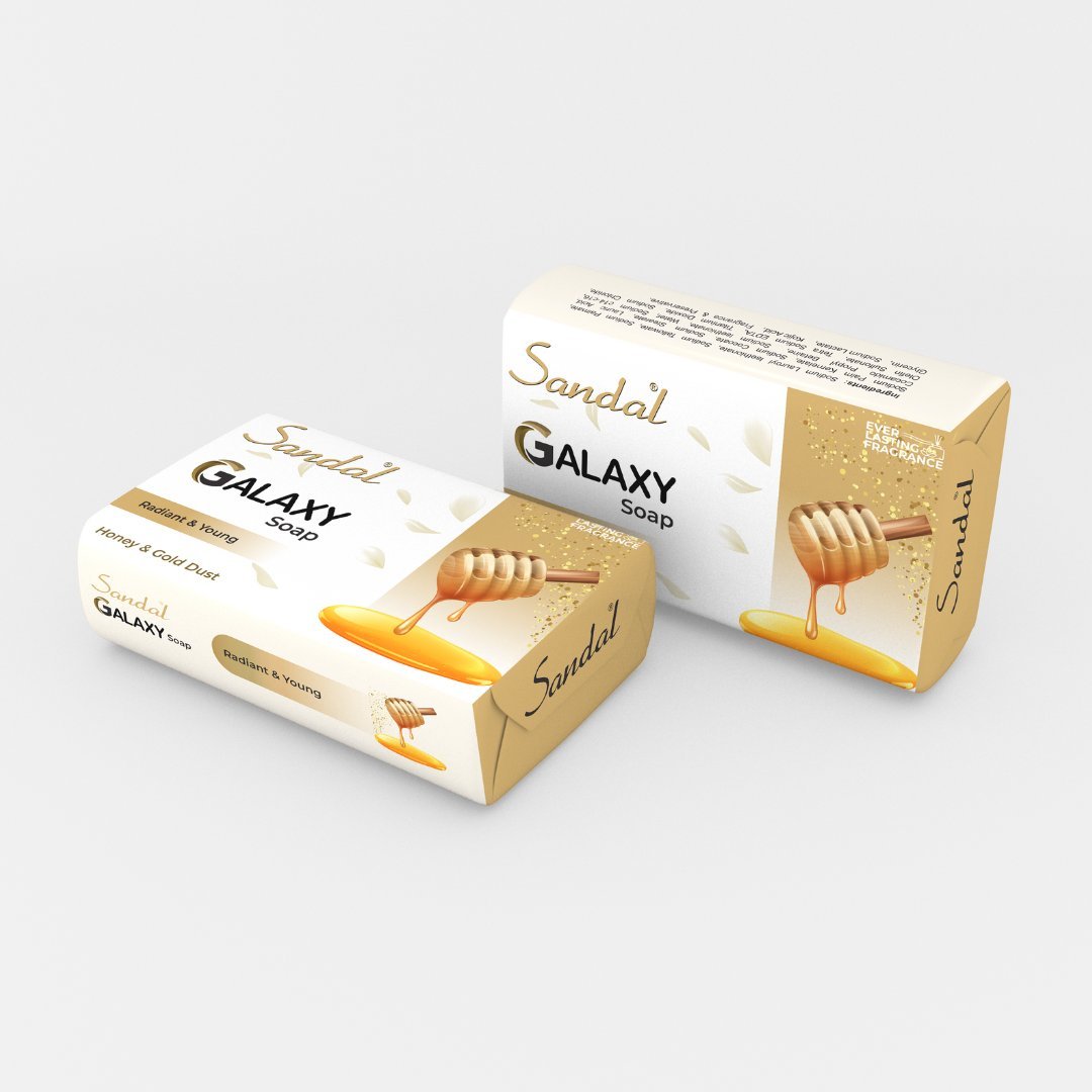 Sandal Galaxy Soap Honey and Gold Dust - 120g - sandalonline