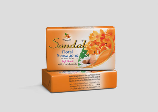 Sandal Saffron Flowers Beauty Soap - 125g