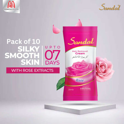 Sandal Hair Removal Sachet - Rose - sandalcosmetics