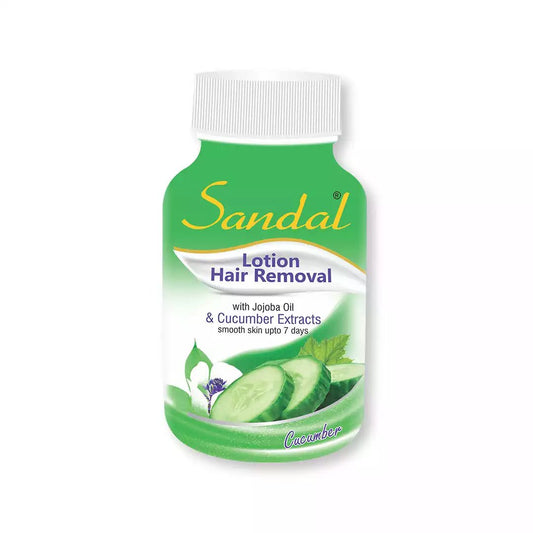 Sandal Lotion Hair Removal - Cucumber Extracts 120ml - sandalcosmetics