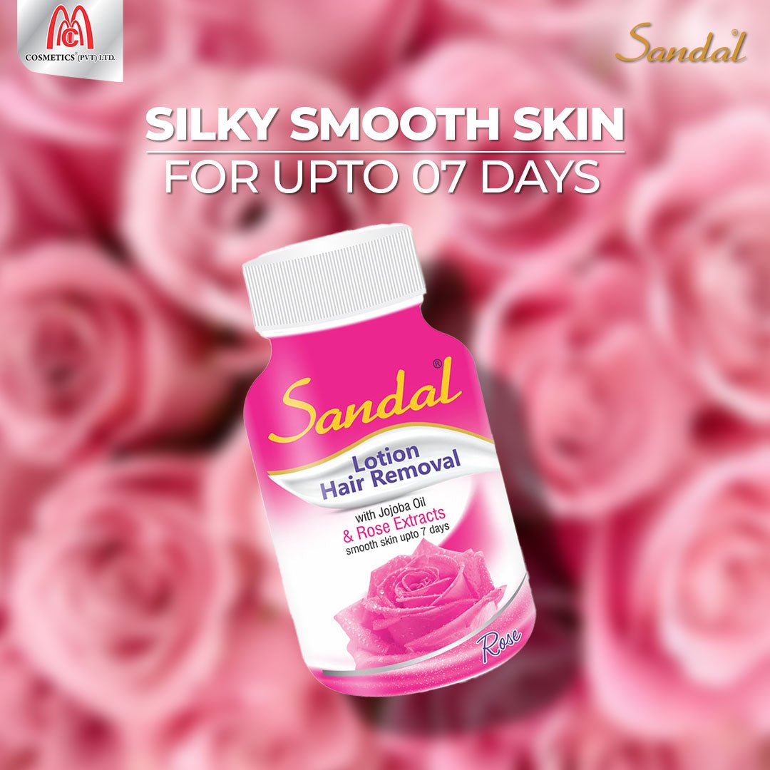 Sandal Lotion Hair Removal - Rose Extracts 120ml - sandalonline